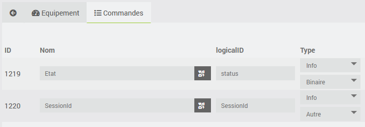 OZW_Commandes