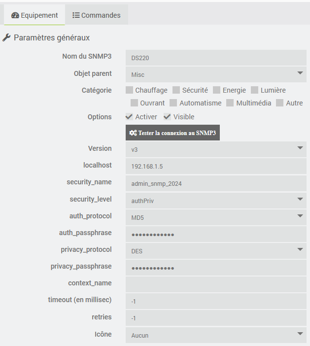 SNMP3_Equipement
